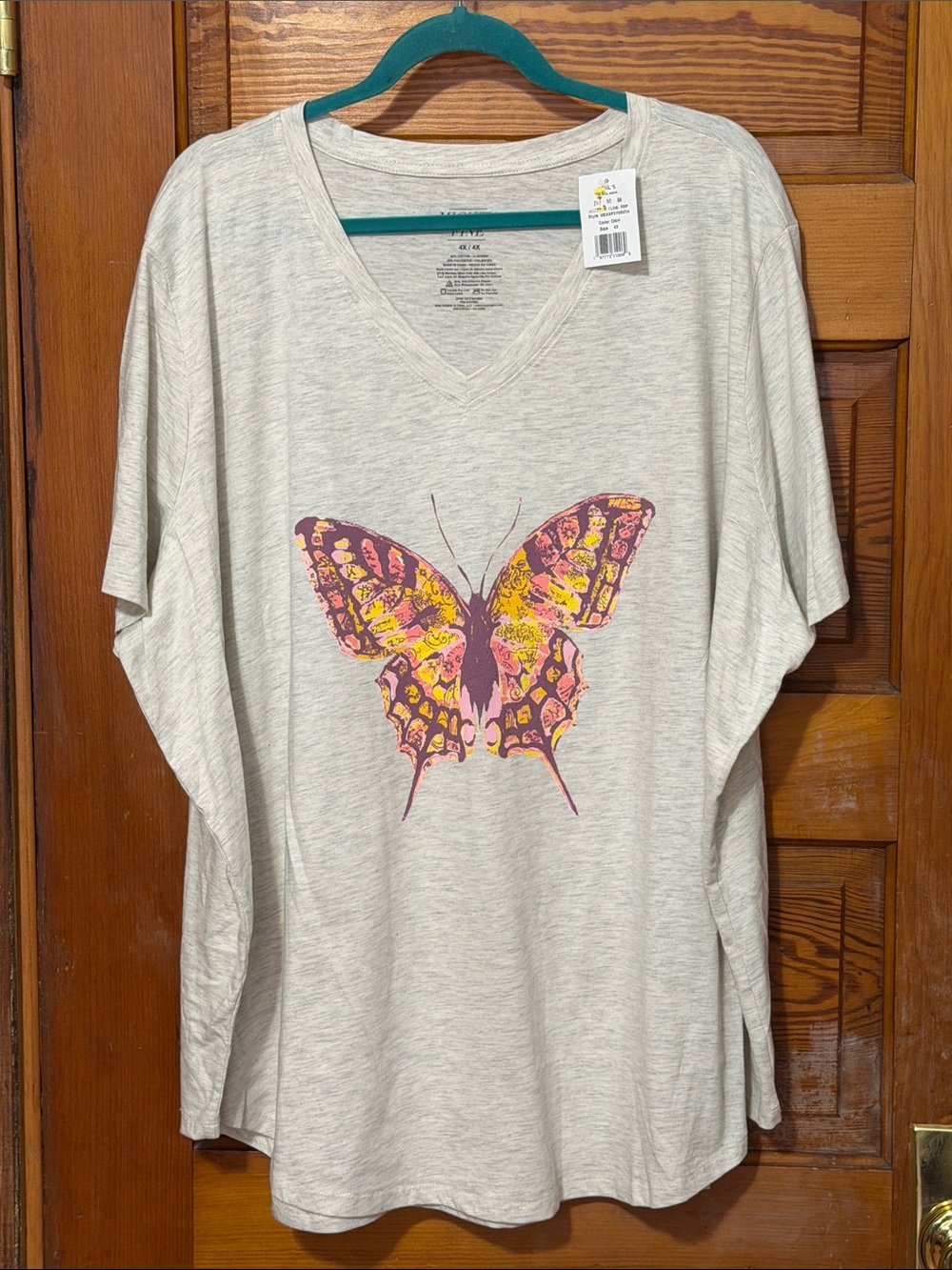 NWT Mighty Fine Butterfly Tee Size 4x
